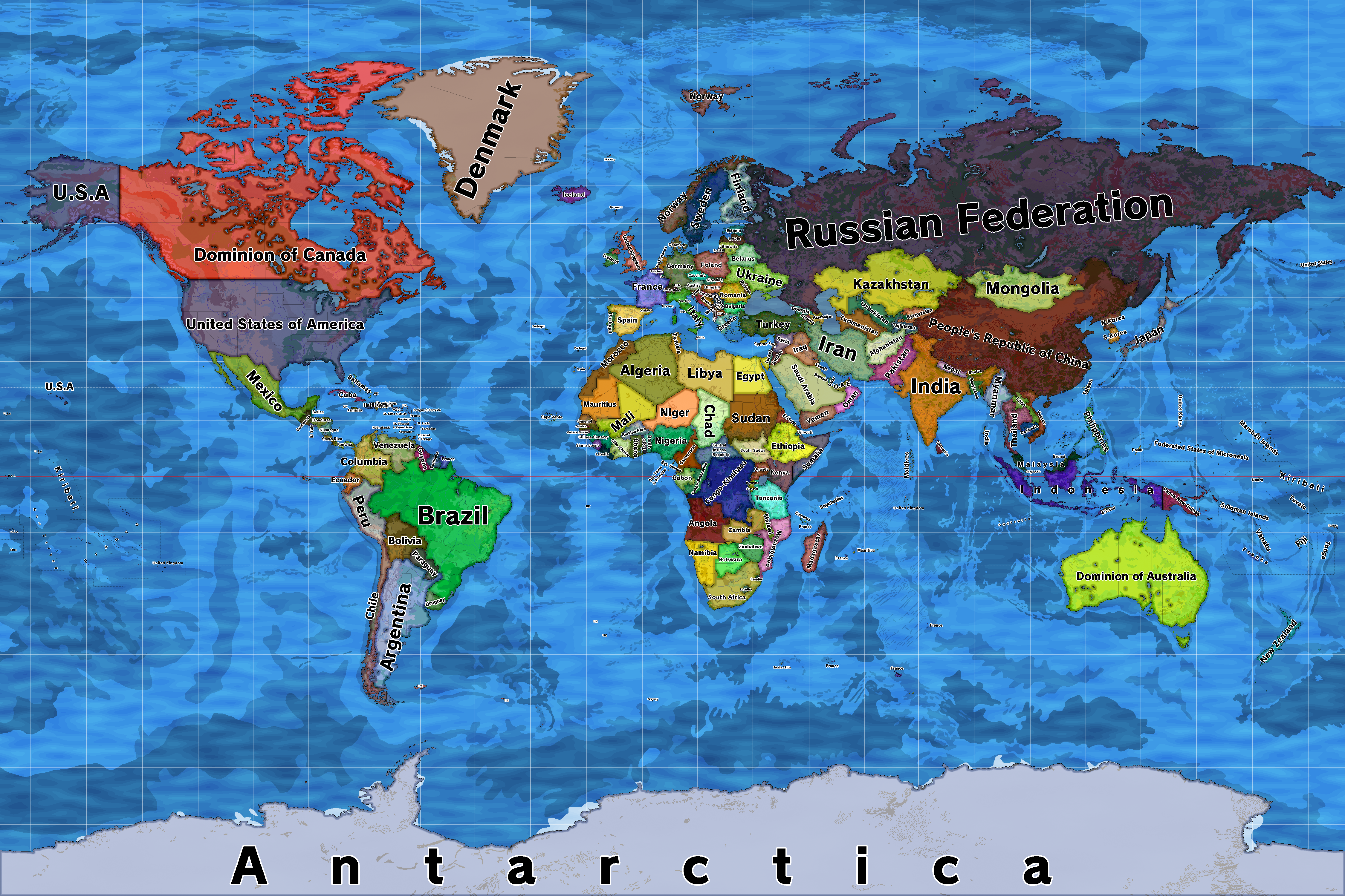 Map of Earth 2021